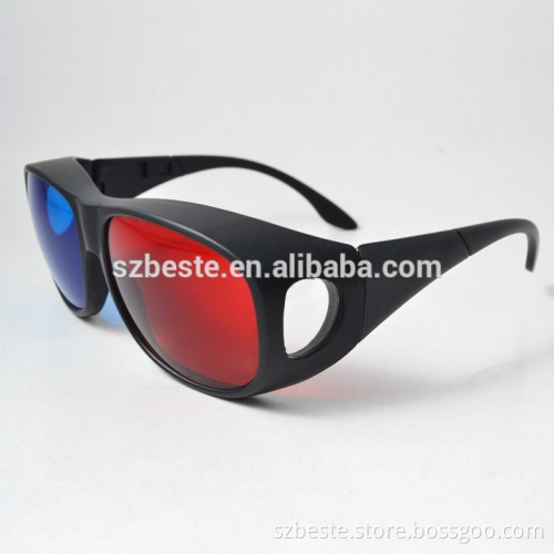 cool&stylish plastic red blue 3d glasses